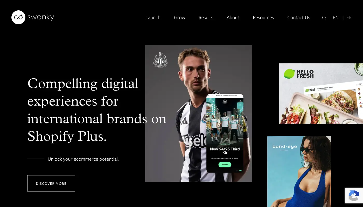 The Swanky homepage as it appeared on 7 August 2026
