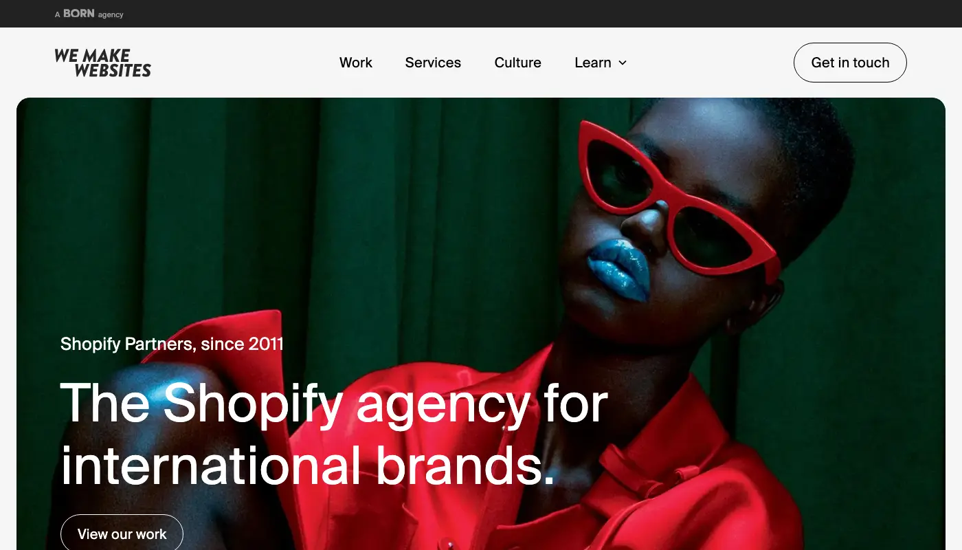 The We Make Websites homepage as it appeared on 7 August 2026