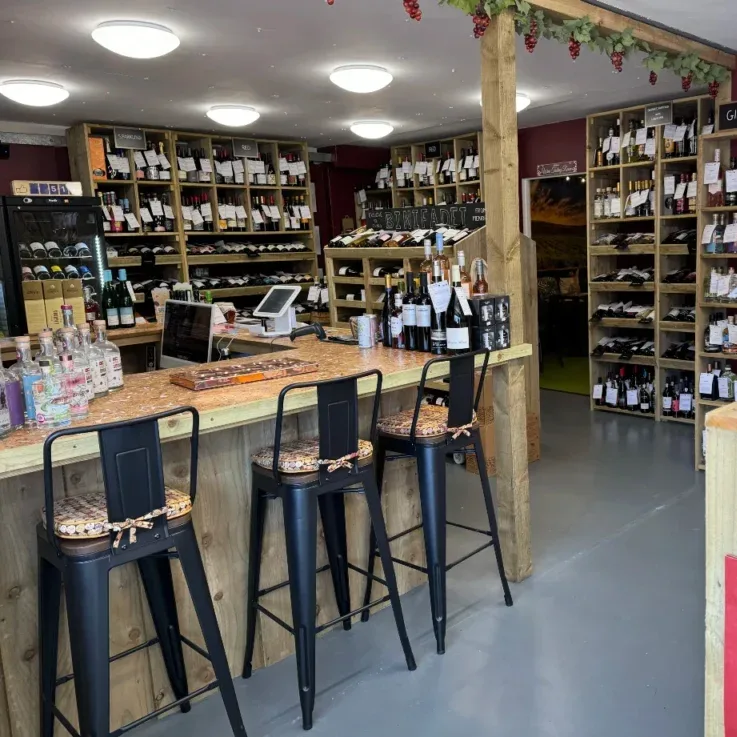 Inside the Givino wine shop and tasting room in Frome