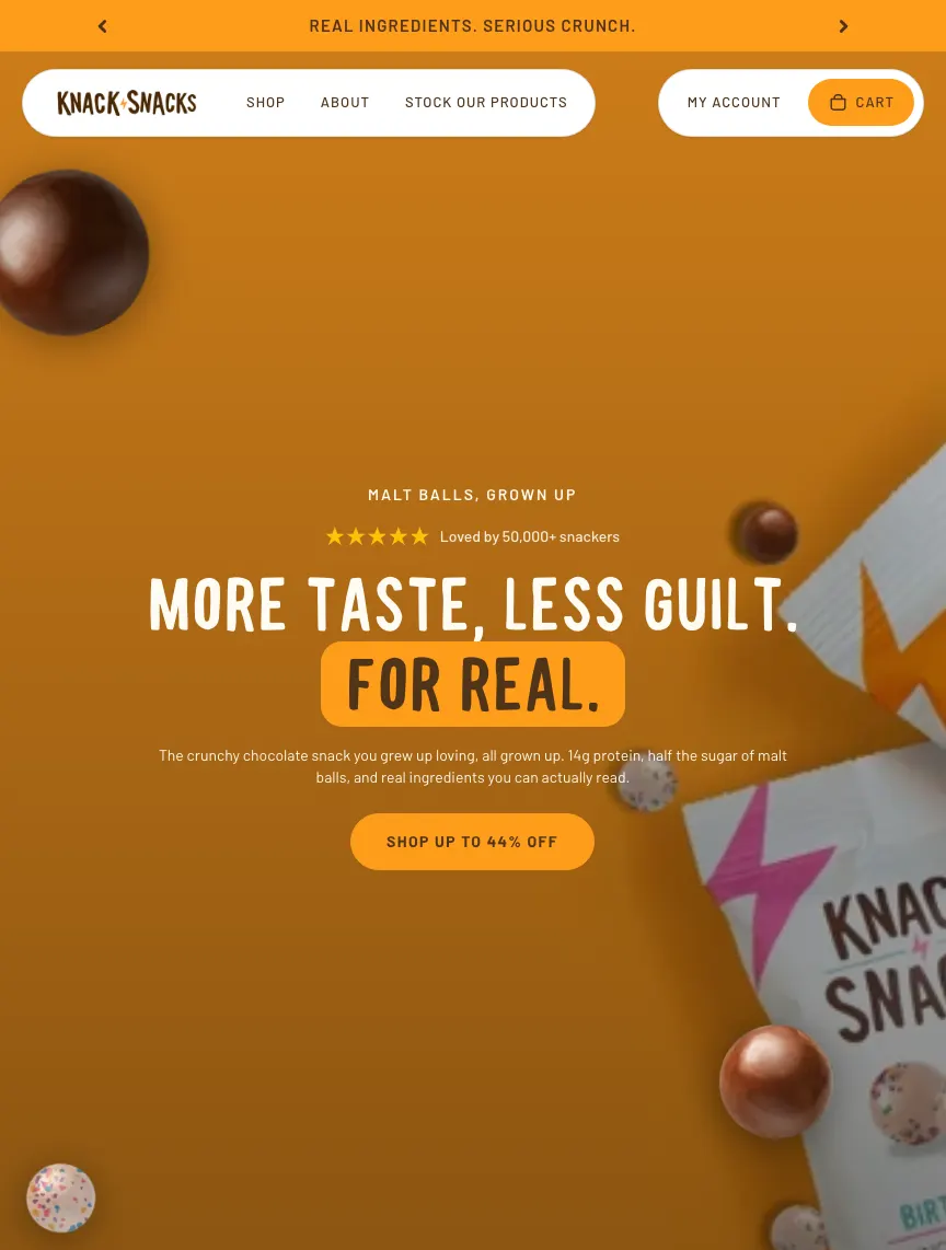 Knack Snacks storefront