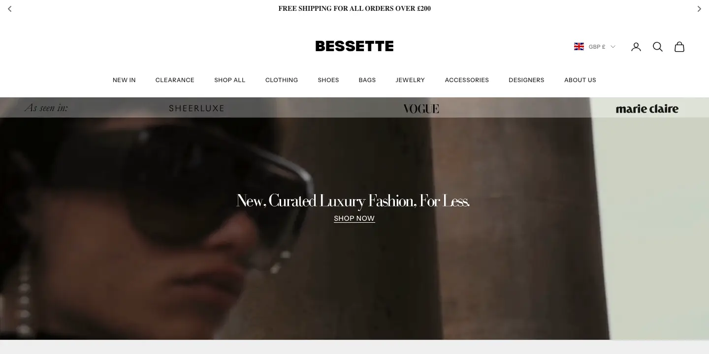 Bessette, a client store we migrated and run paid media for.