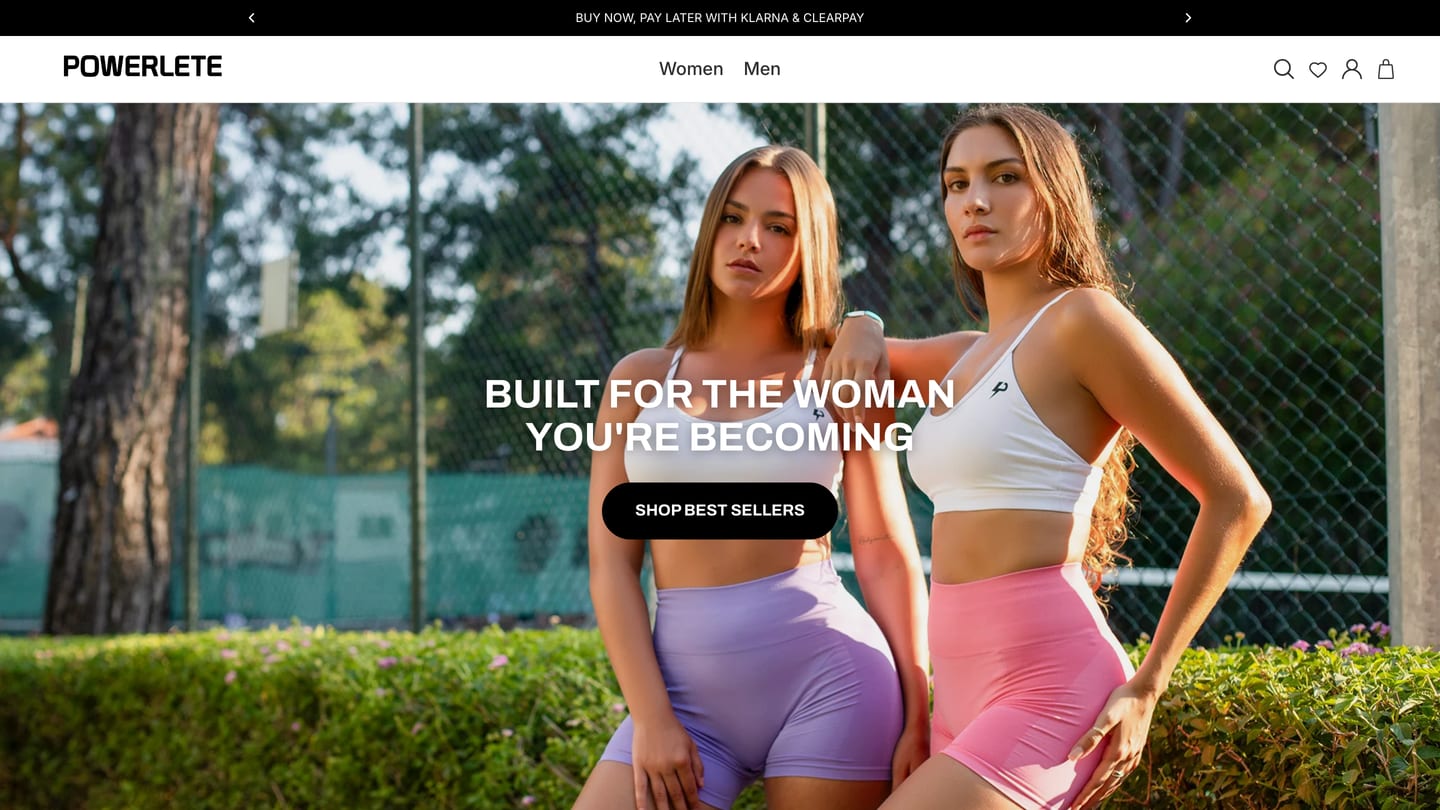 Powerlete, our own sportswear brand.