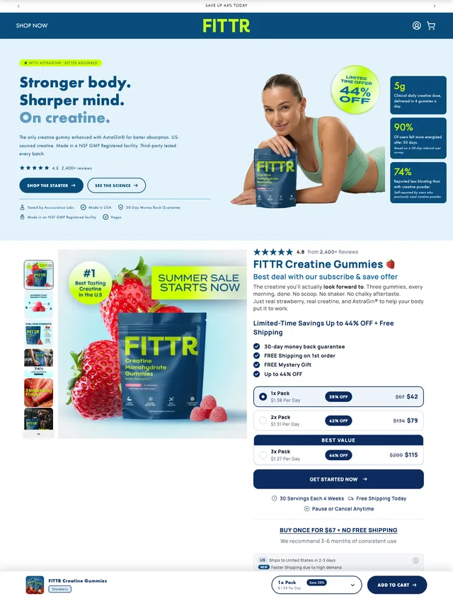 Fittr Nutrition, Supplements