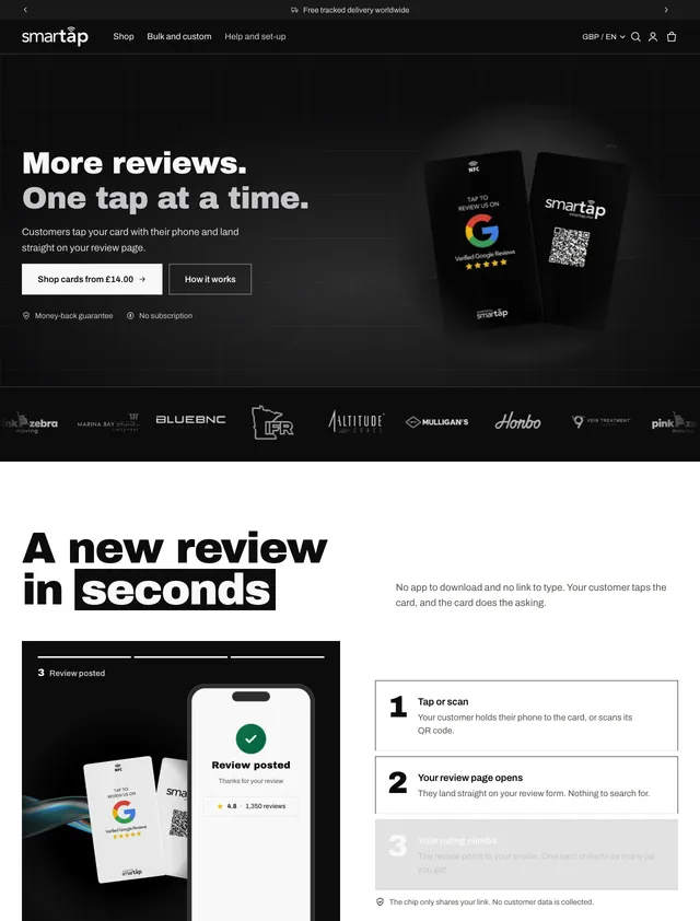 Smartap, Review-generation tech